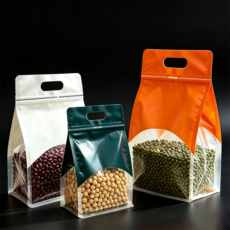 Logo Food Snack - 50Pcs Transparent Handheld Seal Bags,Resealable Bag