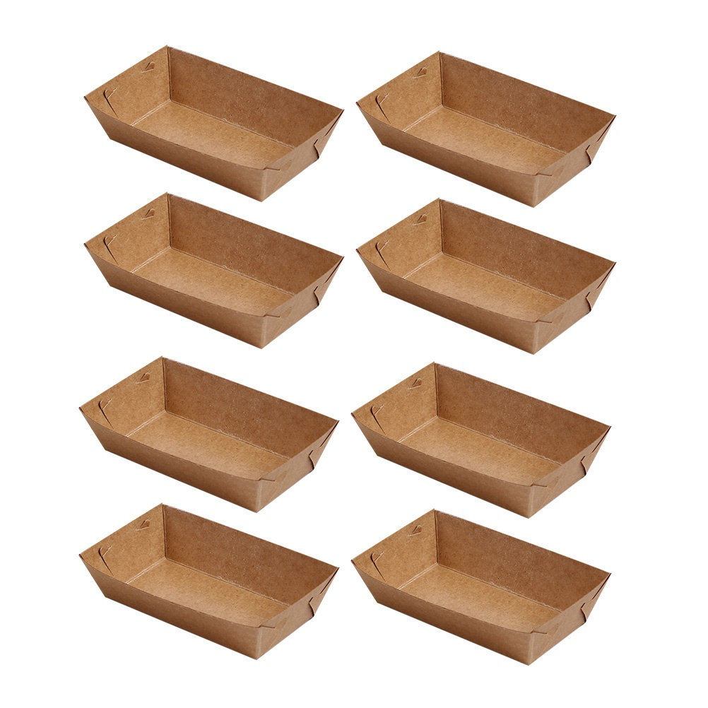 30Pcs Boat Shaped Kraft Paper  - Food Packed Snacks review and price