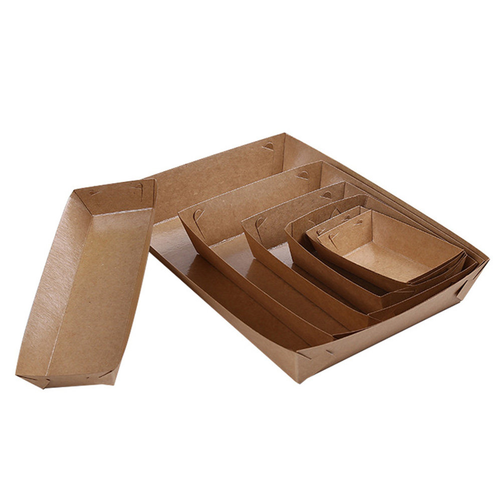 30Pcs Boat Shaped Kraft Paper  - Food Packed Snacks review and price
