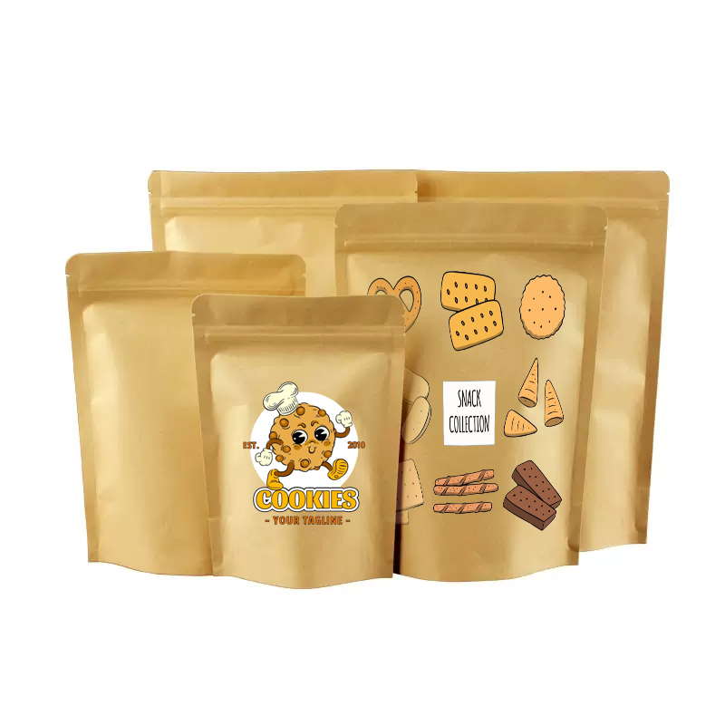 Custom LOGO Brown Kraft Paper  - Logo Food Snack review and price