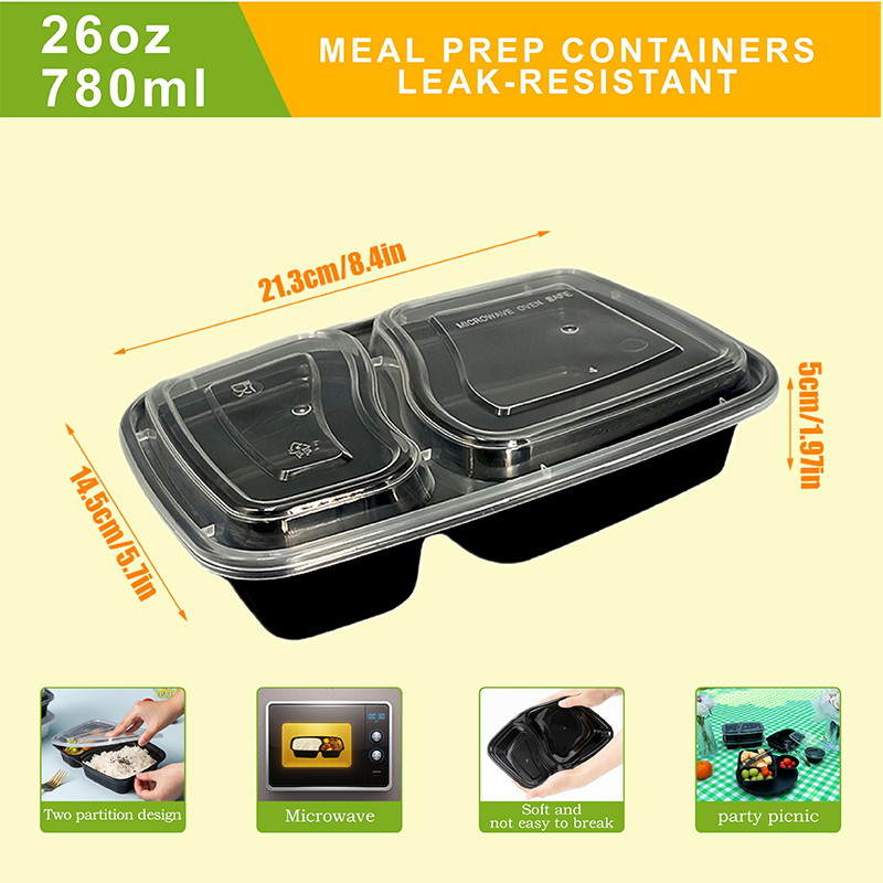 10/40 Pack 26 oz Two-Compartme - Food Packed Snacks review and price