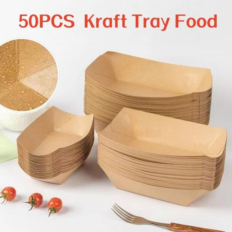 Disposable Kraft Paper Hotdog  - Food Packed Snacks review and price