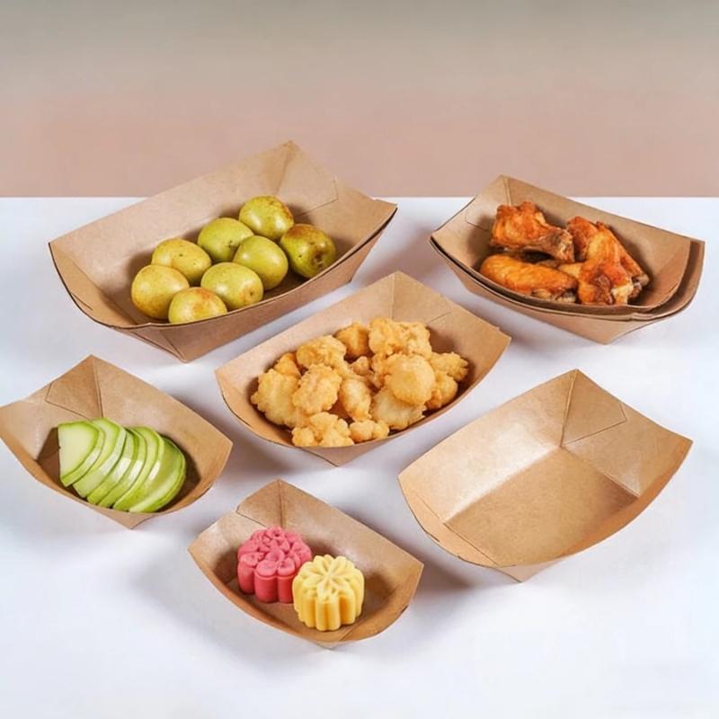 Disposable Kraft Paper Hotdog  - Food Packed Snacks review and price