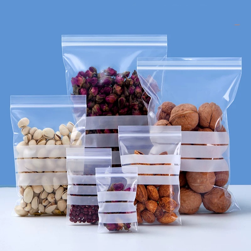 200PCS PE Clear Plastic Writin - Logo Food Snack review and price