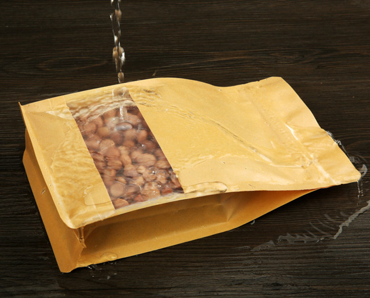 50PCS 3D Stand-up Kraft Paper  - Logo Food Snack review and price