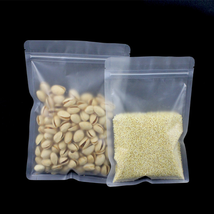 100PCS Frosted Plastic Ziplock - Logo Food Snack review and price