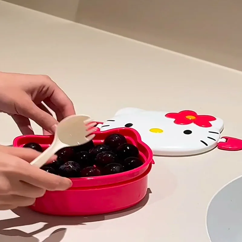 Cute Hello Kitty Shaped Lunch  - Dry Food Snacks review and price
