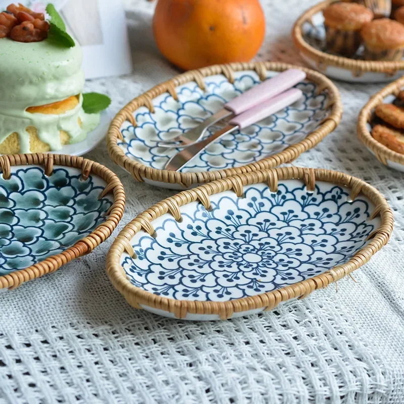 Japanese Rattan Woven Ceramic  - Dry Food Snacks review and price